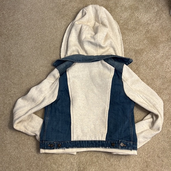 Free People Denim Knit Jacket - Picture 3 of 5